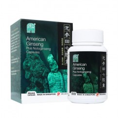 American Ginseng Plus Notoginseng Capsules 50s|绿叶牌泡参田七胶囊 50粒